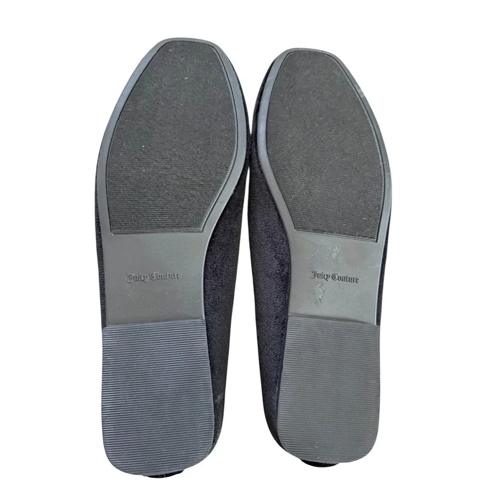NWT-Juicy Couture Faux Velvet‎ Flats Size 9.5